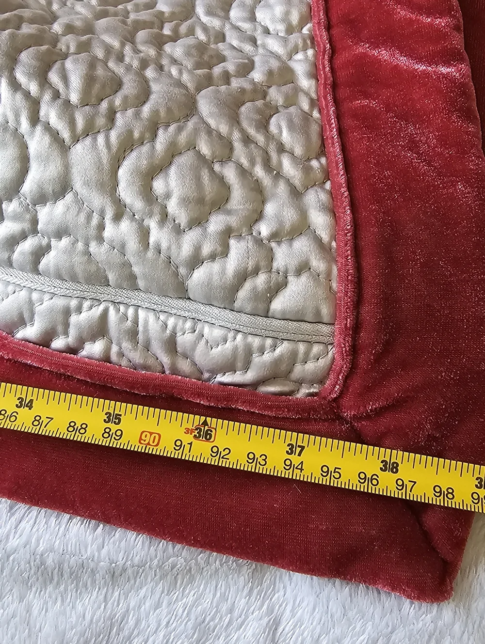 Nina Campbell King Pillow Shams Red Velvet Grandmillennial Cottagecore Old Money